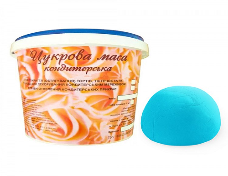 Мастика кондитерская Кодекор голубая (универсальная) 0,5кг