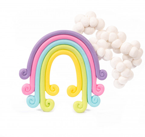 Набір цукрових топерів Веселка з хмаринками №2