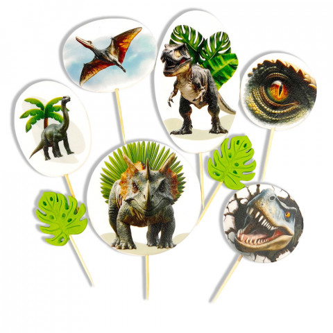 Набор сахарных топперов Эпоха динозавров