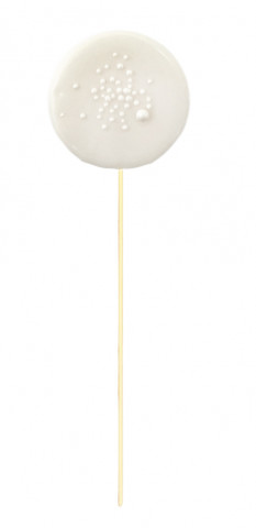 Леденец из сахара молочный с посыпкой (не прозрачный) 1шт