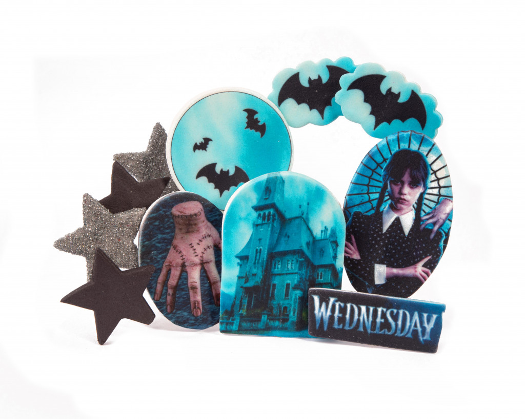 Набор сахарных топперов Венздей 2