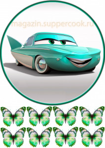 Вафельная картинка "Тачки №15"