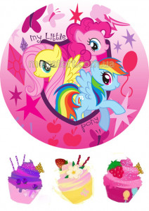 Вафельная картинка "Мир пони №11"
