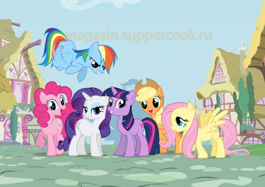 Вафельная картинка "Мир пони №37"