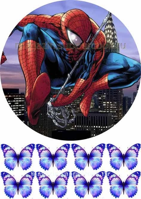 Вафельна картинка "Людина-павук №7"
