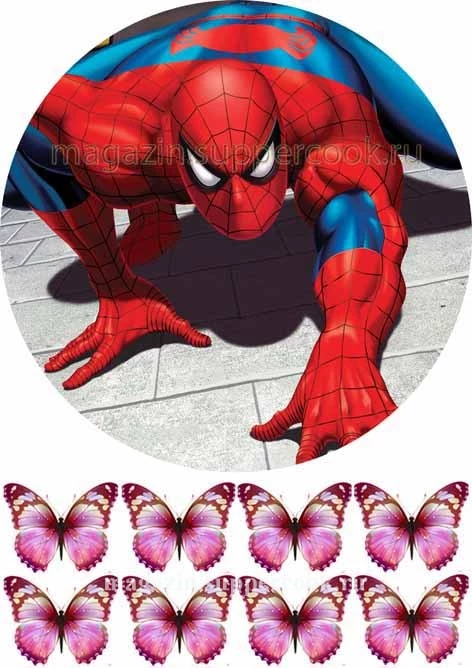 Вафельна картинка "Людина-павук №12"
