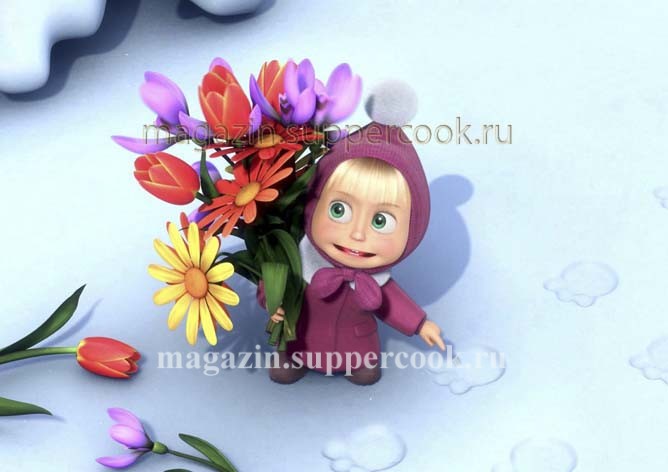 Вафельная картинка "Маша и медведь №19"