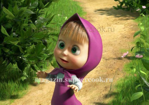 Вафельная картинка "Маша и медведь №40"