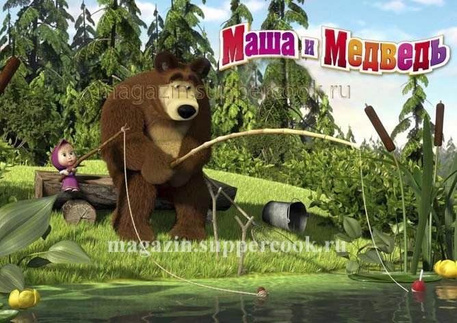 Вафельная картинка "Маша и медведь №59"