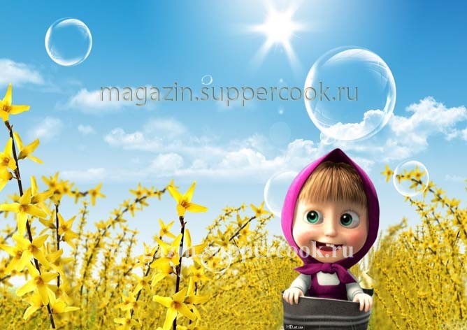 Вафельная картинка "Маша и медведь №64"