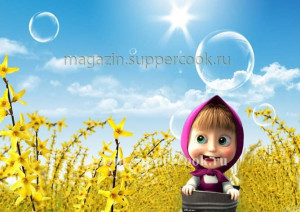 Вафельная картинка "Маша и медведь №64"