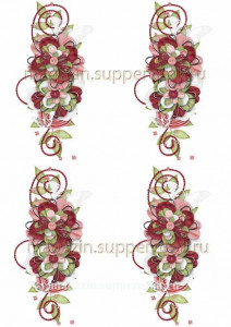 Вафельная картинка "Боковой орнамент №5"