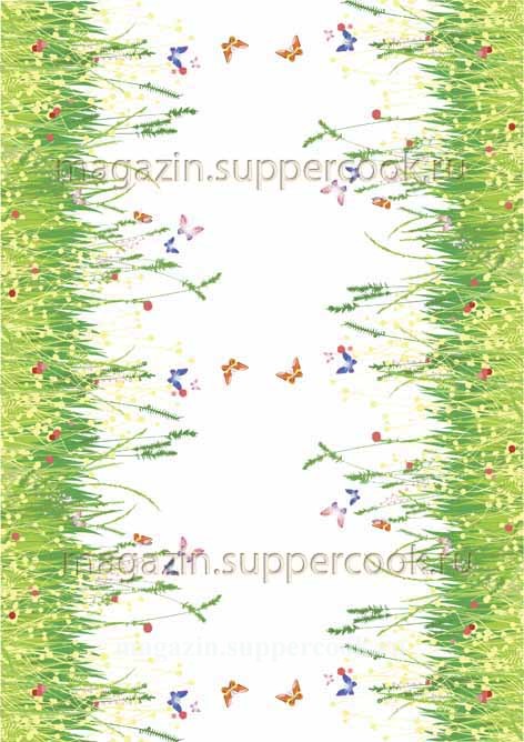 Вафельная картинка "Боковой орнамент №17"