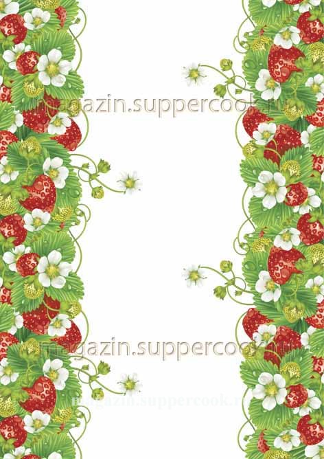 Вафельная картинка "Боковой орнамент №18"