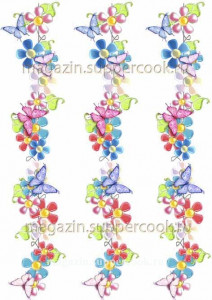 Вафельная картинка "Боковой орнамент №26"