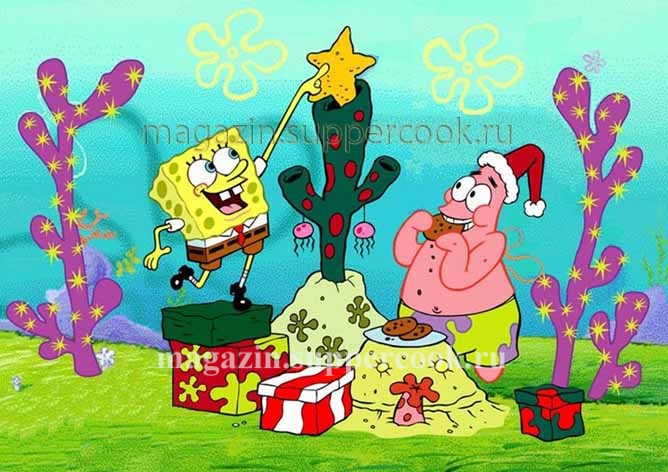 Вафельная картинка "Губка Боб №24"