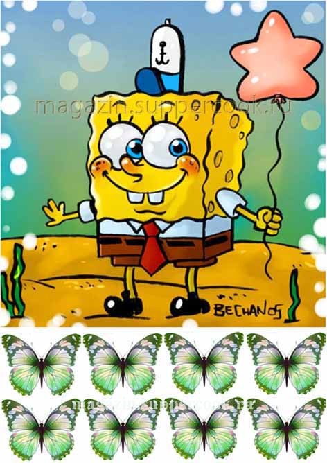 Вафельна картинка "Губка Боб №31"