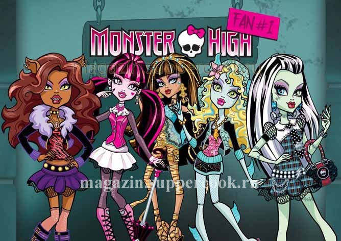 Вафельная картинка "Монстр Хай №17"