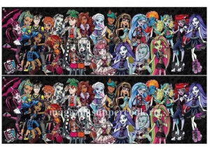 Вафельная картинка "Монстр Хай №21"