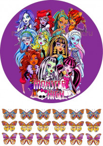 Вафельная картинка "Монстр Хай №28"