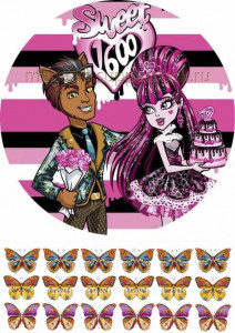 Вафельная картинка "Монстр Хай №31"