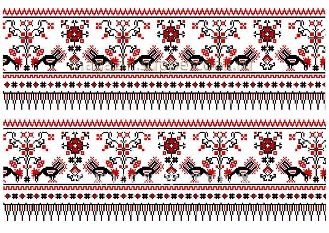 Вафельная картинка "Вышивка №4"