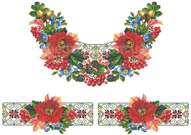 Вафельная картинка "Вышивка №24"