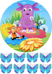 Вафельная картинка "Лунтик №7"