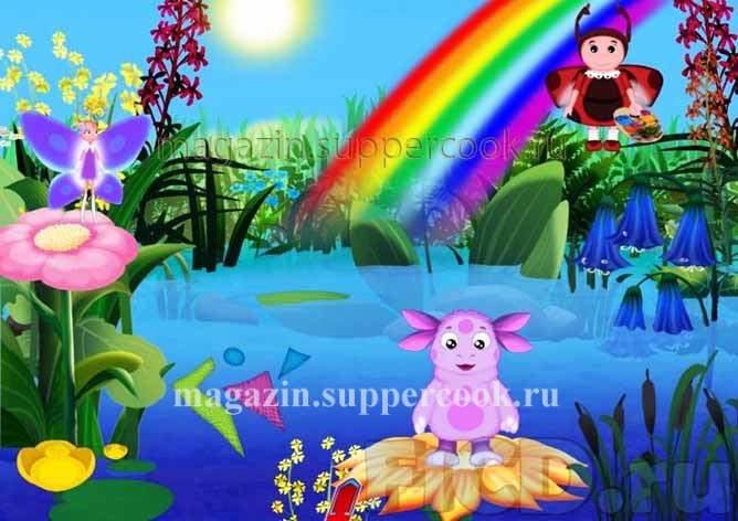 Вафельная картинка "Лунтик №34"