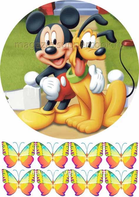 Вафельная картинка "Микки-Маус №10"