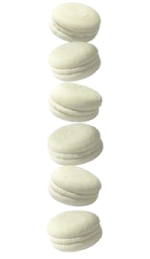 Набор безе Макаронс белые 3см