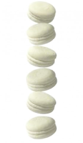 Набор безе Макаронс белые 3см