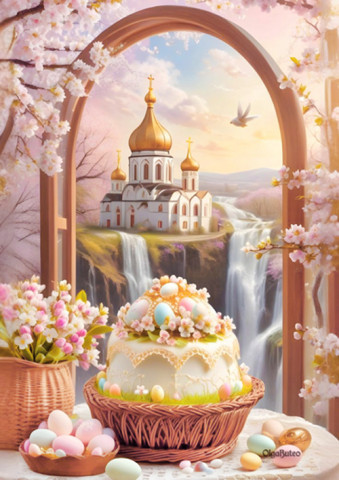 Вафельная картинка "Пасха №31"