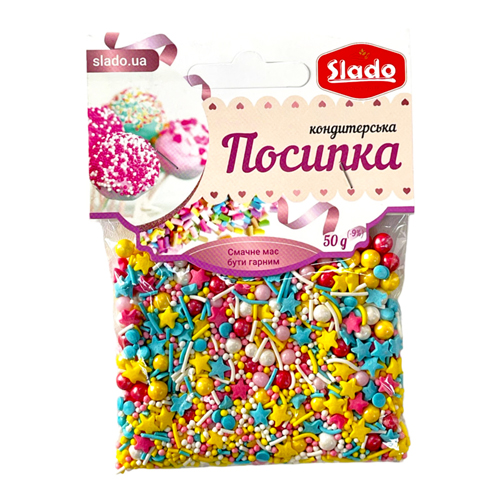 Посыпка коктейль "Цветная феерия" 50г