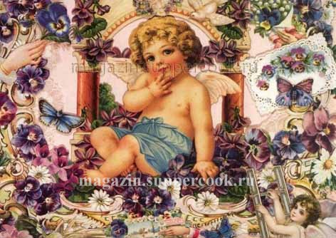 Вафельная картинка "Ангелочек №3"