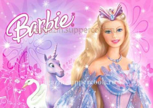 Вафельная картинка "Барби №11"