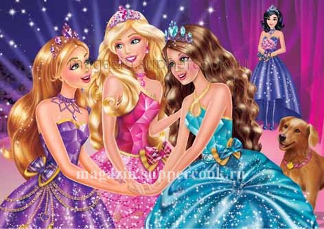 Вафельная картинка "Барби №17"