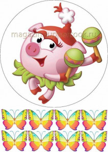 Вафельная картинка "Смешарики №5"