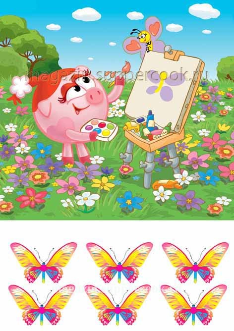 Вафельная картинка "Смешарики №13"