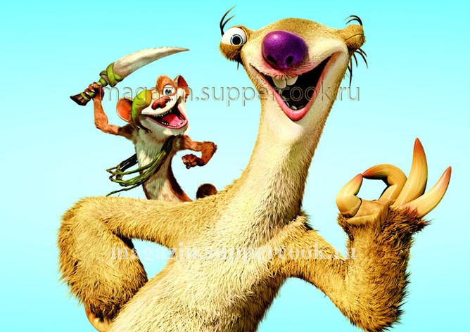 Вафельная картинка "Ледниковый период №18"