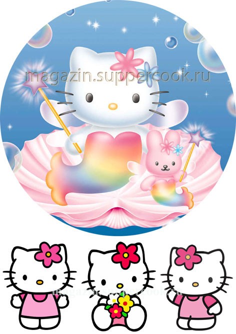 Вафельная картинка "Китти №7"