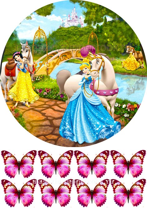 Вафельна картинка "Принцеси №8"