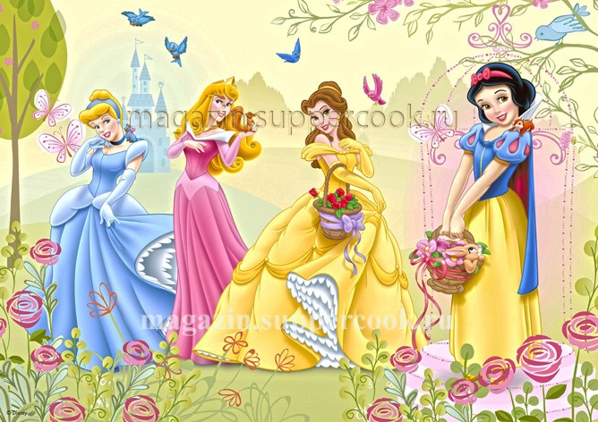 Вафельная картинка "Принцессы №11"