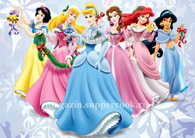Вафельная картинка "Принцессы №18"