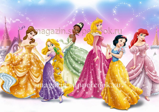 Вафельная картинка "Принцессы №19"