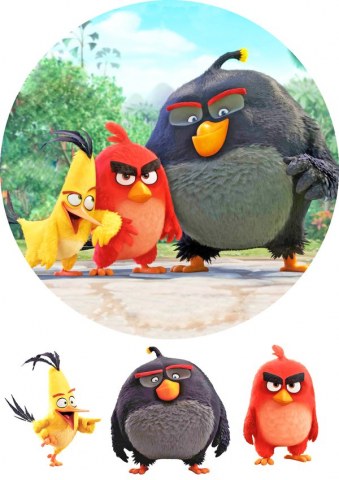 Вафельна картинка "Angry Birds №2"