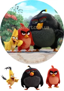 Вафельна картинка "Angry Birds №2"