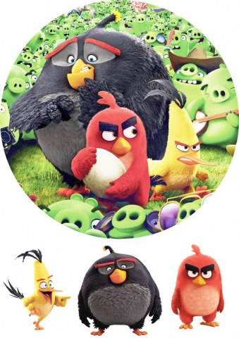 Вафельна картинка "Angry Birds №6"