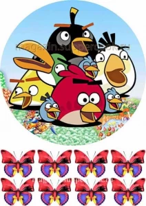 Вафельна картинка "Angry Birds №9"