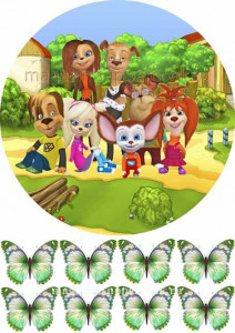 Вафельная картинка "Барбоскины №6"